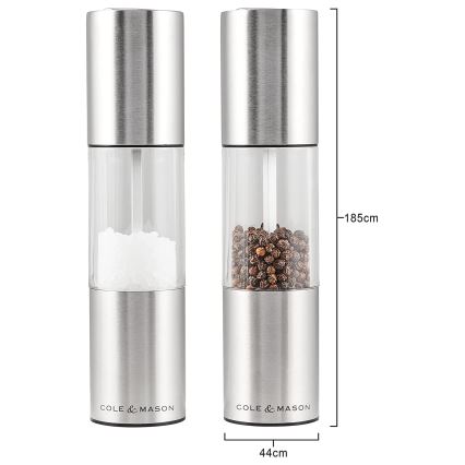 Cole&Mason - Set med saltkvarn och pepparkvarn OSLO 2 delar 18,5 cm