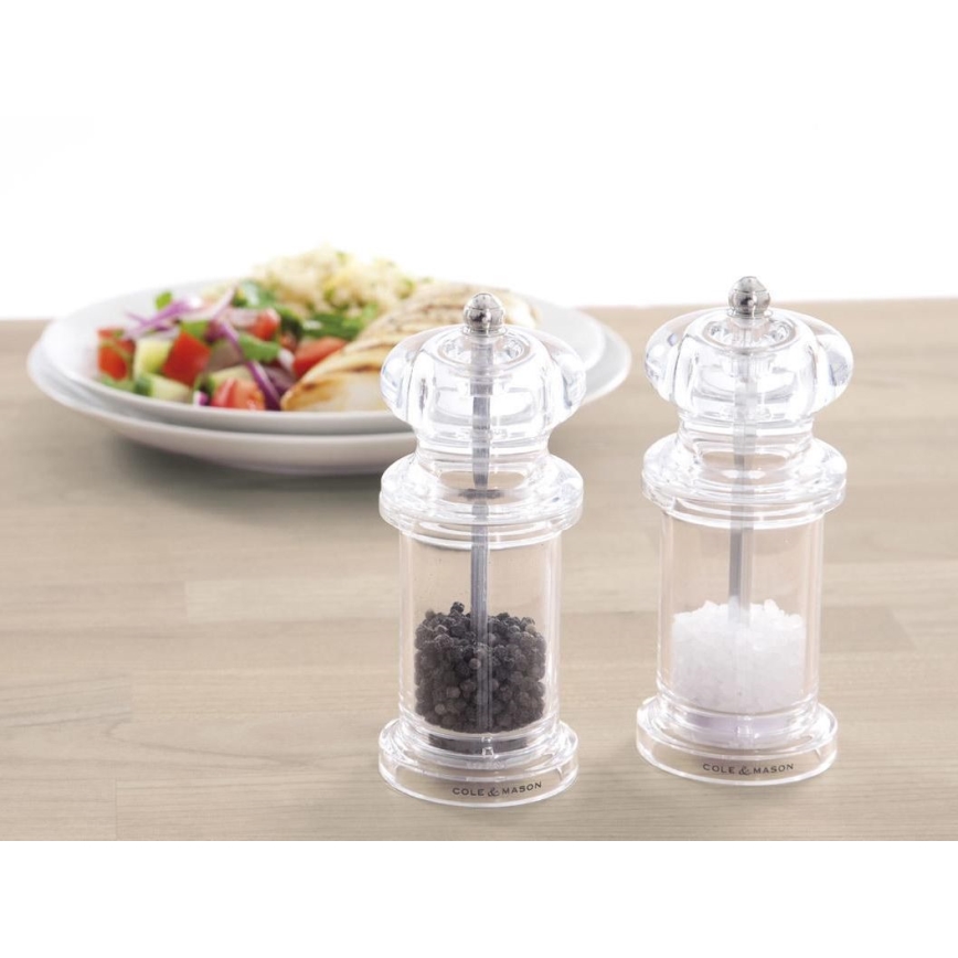 Cole&Mason - Set med saltkvarn och pepparkvarn PRECISION MILLS 2 delar 14 cm
