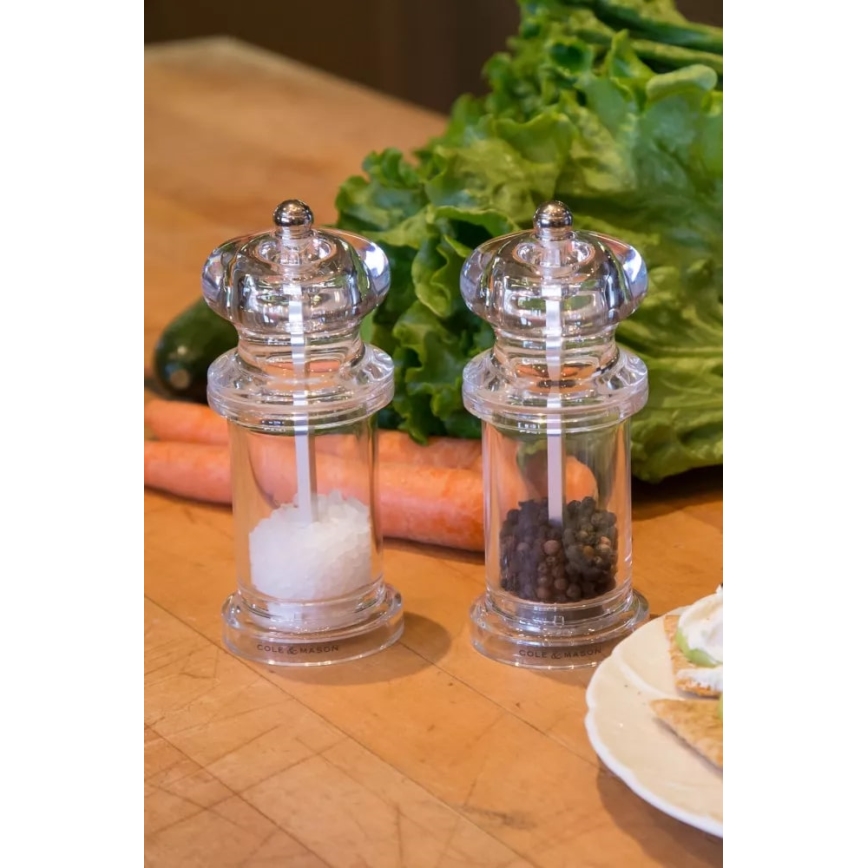 Cole&Mason - Set med saltkvarn och pepparkvarn PRECISION MILLS 2 delar 14 cm
