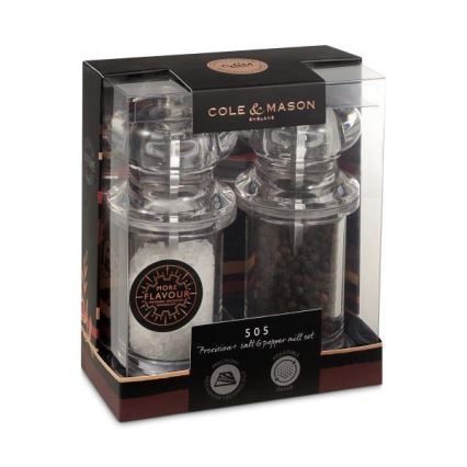 Cole&Mason - Set med saltkvarn och pepparkvarn PRECISION MILLS 2 delar 14 cm