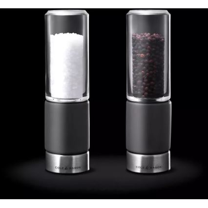 Cole&Mason - Set med saltkvarn och pepparkvarn REGENT CONCRETE 2 delar betong 18 cm