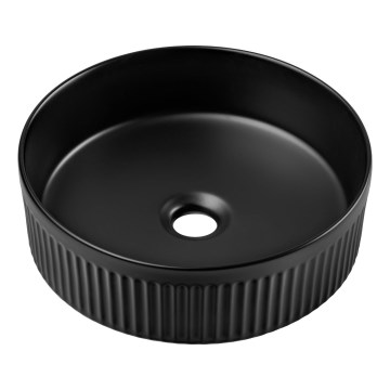 COMAD BEYOND 2 BLACK ( E-6565 ) - Bänkvask BEYOND diameter 36 cm keramik/matt svart
