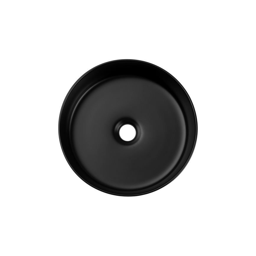 COMAD BEYOND 2 BLACK ( E-6565 ) - Bänkvask BEYOND diameter 36 cm keramik/matt svart