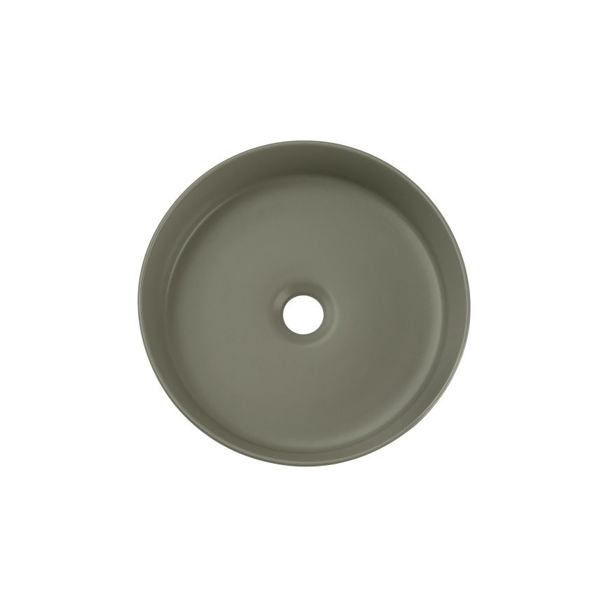 COMAD BEYOND 2 OLIVER GRÖN ( E-6565 ) - Bänkvask BEYOND diameter 36 cm keramik/matt grön