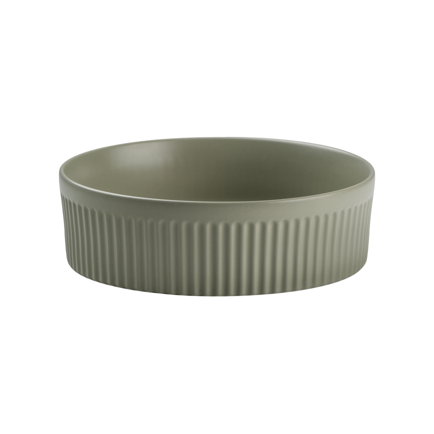 COMAD BEYOND 2 OLIVER GRÖN ( E-6565 ) - Bänkvask BEYOND diameter 36 cm keramik/matt grön