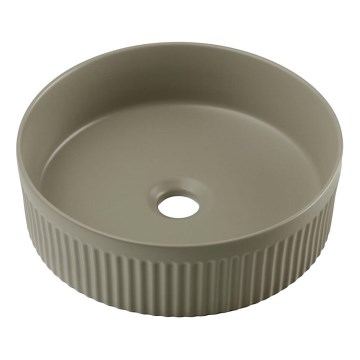 COMAD BEYOND 2 OLIVER GRÖN ( E-6565 ) - Bänkvask BEYOND diameter 36 cm keramik/matt grön