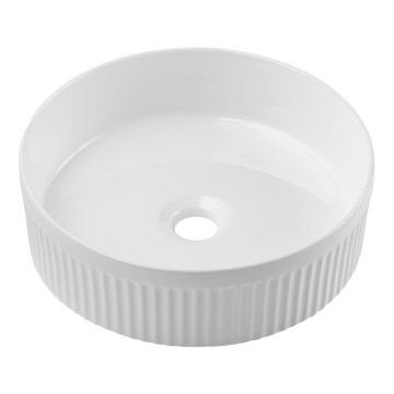 COMAD BEYOND 2 VIT ( E-6565 ) - Bänkvask BEYOND diameter 36 cm keramik/glänsande vit