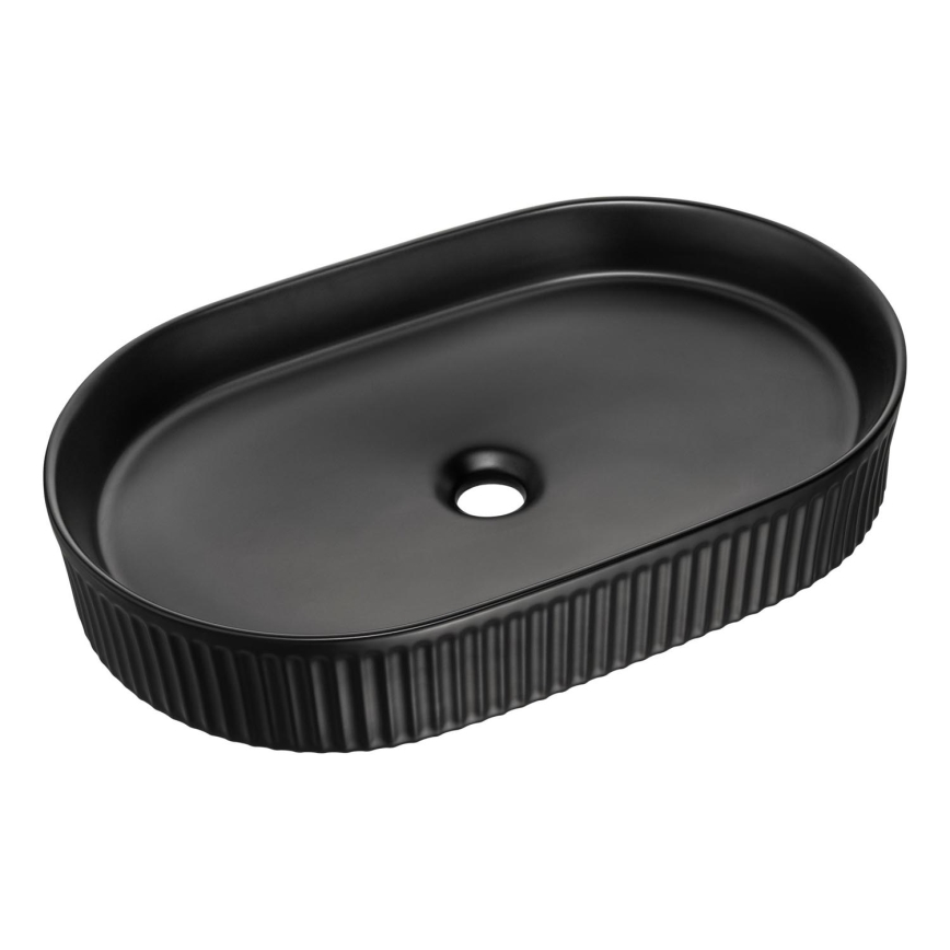 COMAD BEYOND 3 BLACK ( E-6531 ) - Bänkvask BEYOND 56x36 cm keramik/matt svart