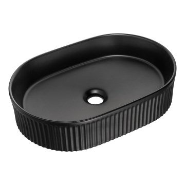COMAD BEYOND 5 BLACK ( E-6564 ) - Bänkvask BEYOND 48x32,5 cm keramik/matt svart