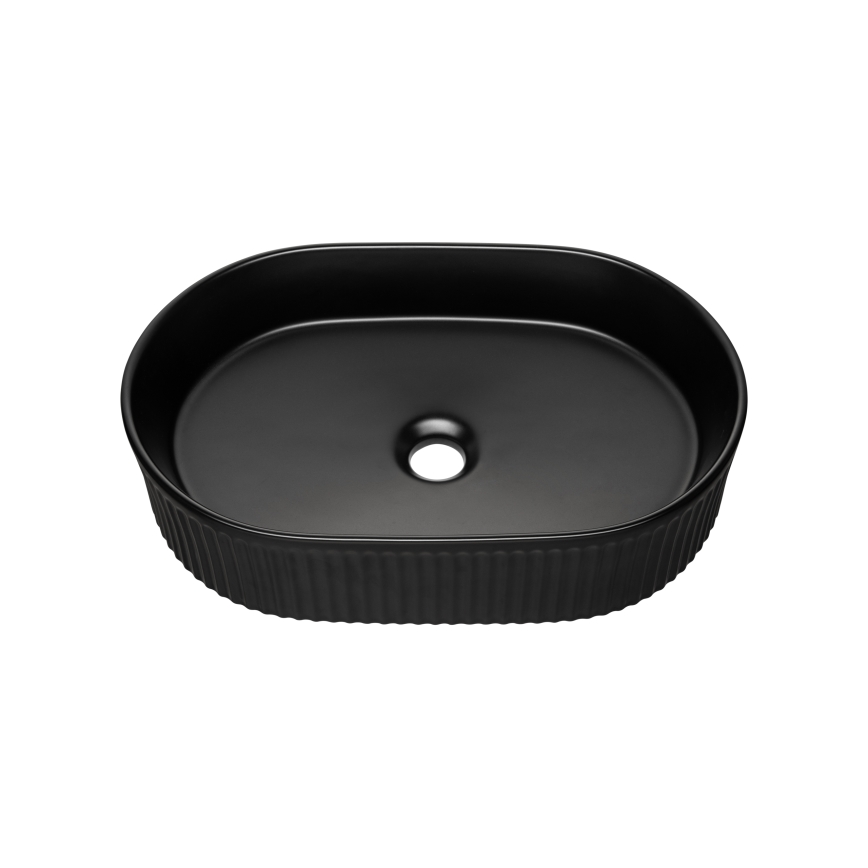 COMAD BEYOND 5 BLACK (E-6564) - Bänkskåpshandfat BEYOND 48x32,5 cm keramik/matt svart