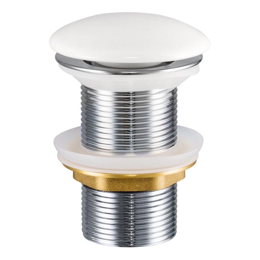COMAD CLICK-CLACK T201-3 - Tvättställsavlopp CLICK-CLACK diameter 7 cm glänsande vit