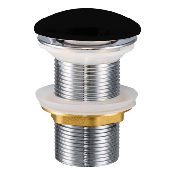 COMAD CLICK-CLACK T201M-B2-3 - CLICK-CLACK bottenventil för handfat Ø 7 cm matt svart
