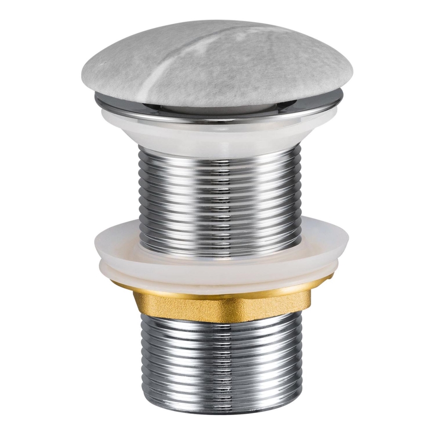 COMAD CLICK-CLACK T201M-H1-3 - Tvättställsavlopp CLICK-CLACK diameter 7 cm matt grå