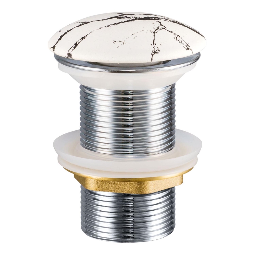 COMAD CLICK-CLACK T201M-W17-3 - Tvättställsavlopp CLICK-CLACK diameter 7 cm matt vit