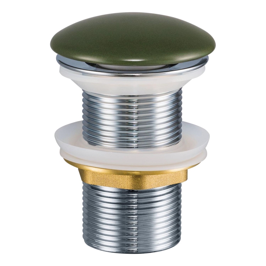 COMAD CLICK-CLACK T201MFG-3 - Tvättställsavlopp CLICK-CLACK diameter 7 cm matt grön