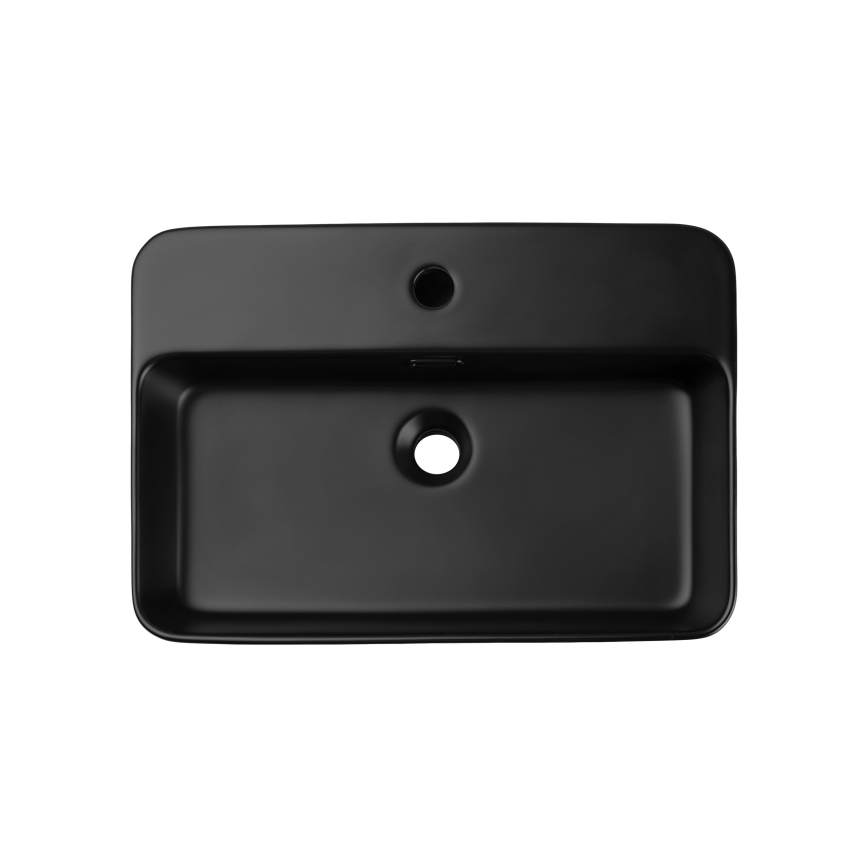 COMAD TRUST 2 BLACK ( E-6282 ) - Bänkvask TRUST 55x38 cm keramik/matt svart