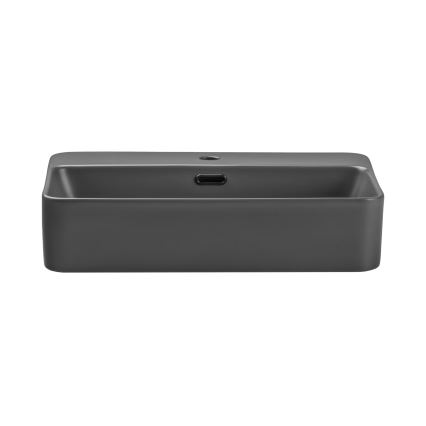 COMAD TRUST 2 MATT DARK GREY ( E-6282 ) - Bänkvask TRUST 55x38 cm keramik/matt grå
