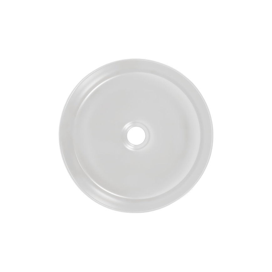 COMAD UM-6259 SIMPLE 8. - Bänkvask SIMPLE diameter 36 cm keramik/matt vit/matt svart