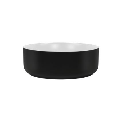 COMAD UM-6259 SIMPLE 8. - Bänkvask SIMPLE diameter 36 cm keramik/matt vit/matt svart