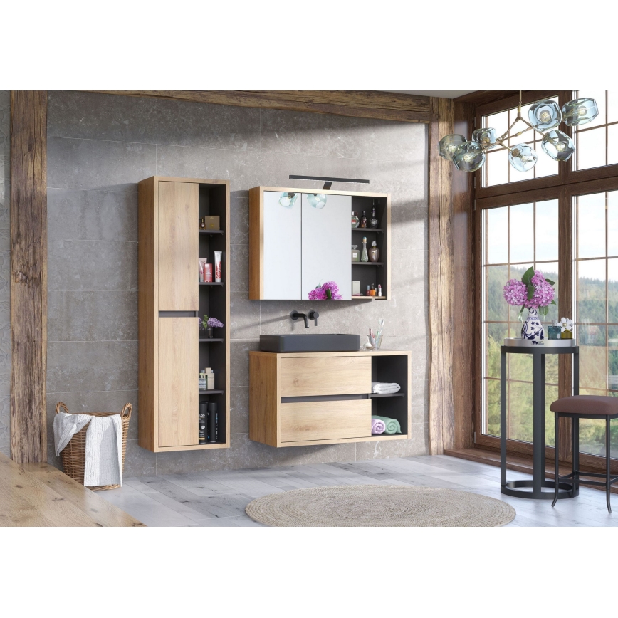 COMAD UM-6275 SLIM 60 BLACK DP - Bänkvask SLIM 61x34 cm keramik/matt svart