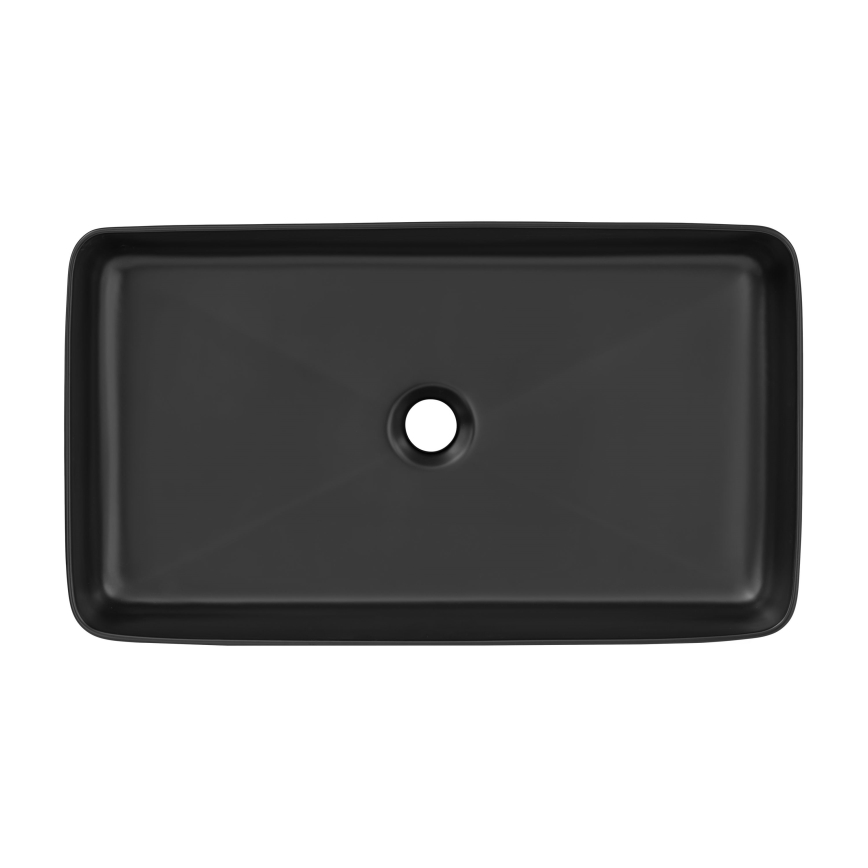 COMAD UM-6275 SLIM 60 BLACK DP - Bänkskåpshandfat SLIM 61x34 cm keramik/matt svart