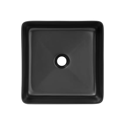 COMAD UM-6276 SLIM 40 BLACK DP - Bänkvask SLIM 37x37 cm keramik/matt svart
