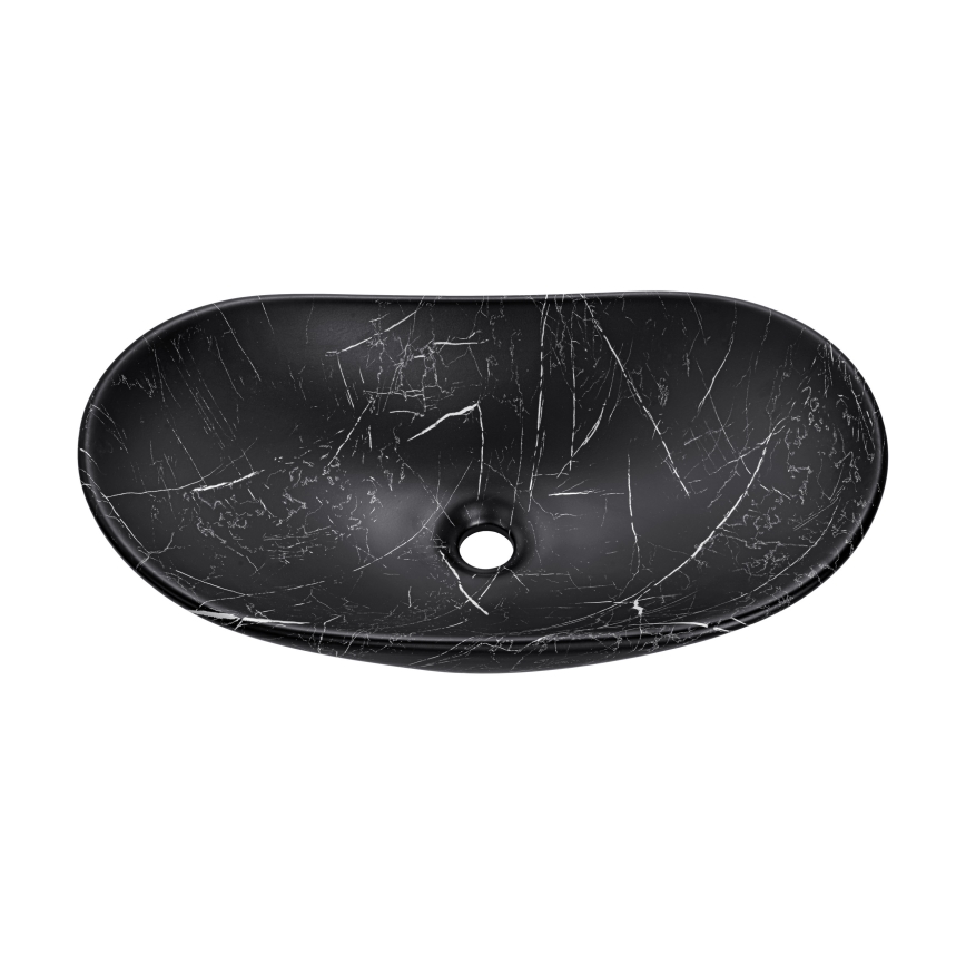 COMAD UN-LENA-MB2 - Bänkvask LENA 61,5x36 cm keramik/matt svart