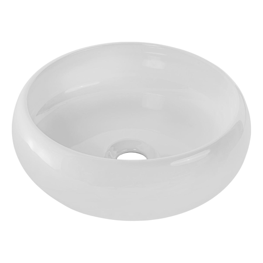 COMAD UN-WIKI-SW - Bänkvask WIKI diameter 36 cm keramik/glänsande vit