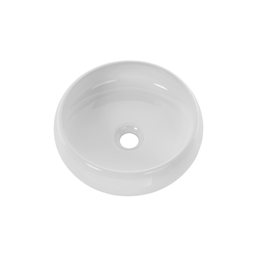 COMAD UN-WIKI-SW - Bänkvask WIKI diameter 36 cm keramik/glänsande vit