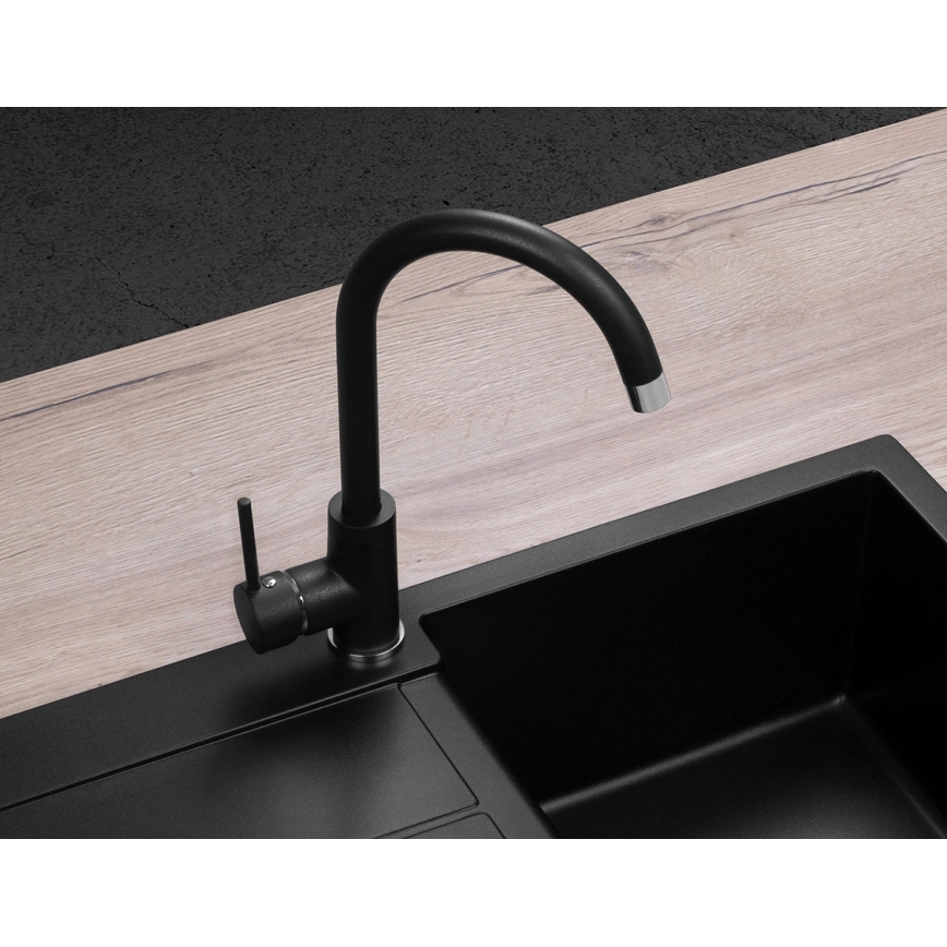 Concept BDG3334BC - Köksblandare 33,5 cm granit/svart
