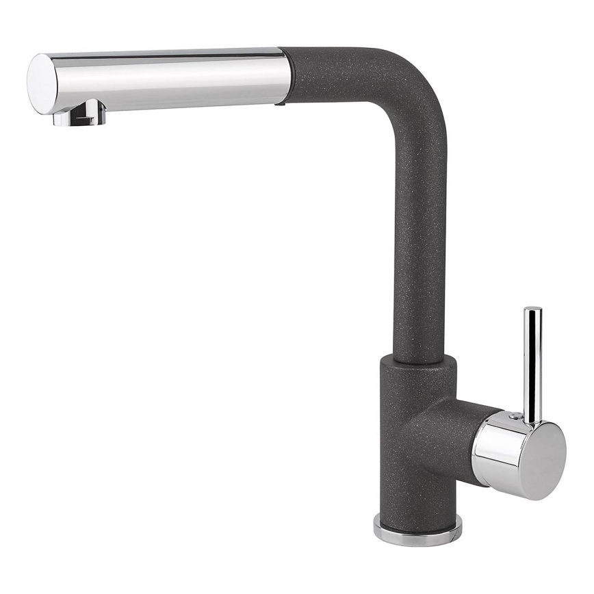 Concept BDG4527BC - Köksblandare med utdragbar handdusch 26,9 cm granit/svart
