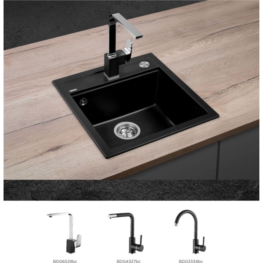 Concept DG00C50BC - Diskho CUBIS 49x51 cm granit/svart