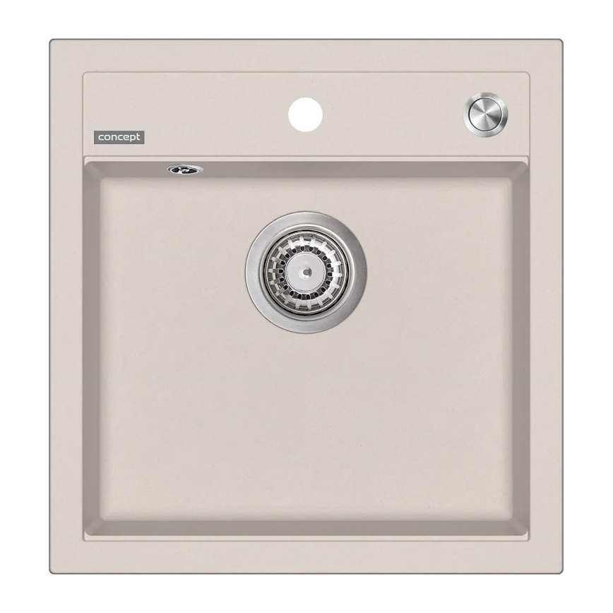 Concept DG00C50BE - Köksdiskho CUBIS 49x51 cm granit/beige