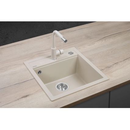 Concept DG00C50BE - Köksdiskho CUBIS 49x51 cm granit/beige
