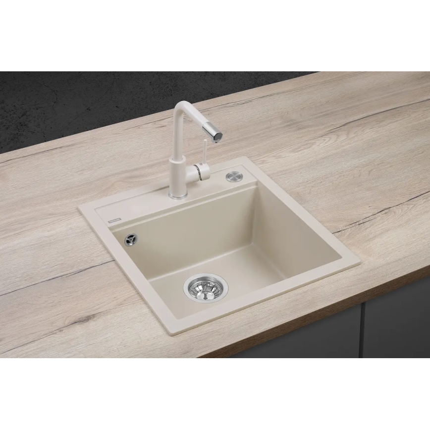 Concept DG00C50BE - Köksdiskho CUBIS 49x51 cm granit/beige