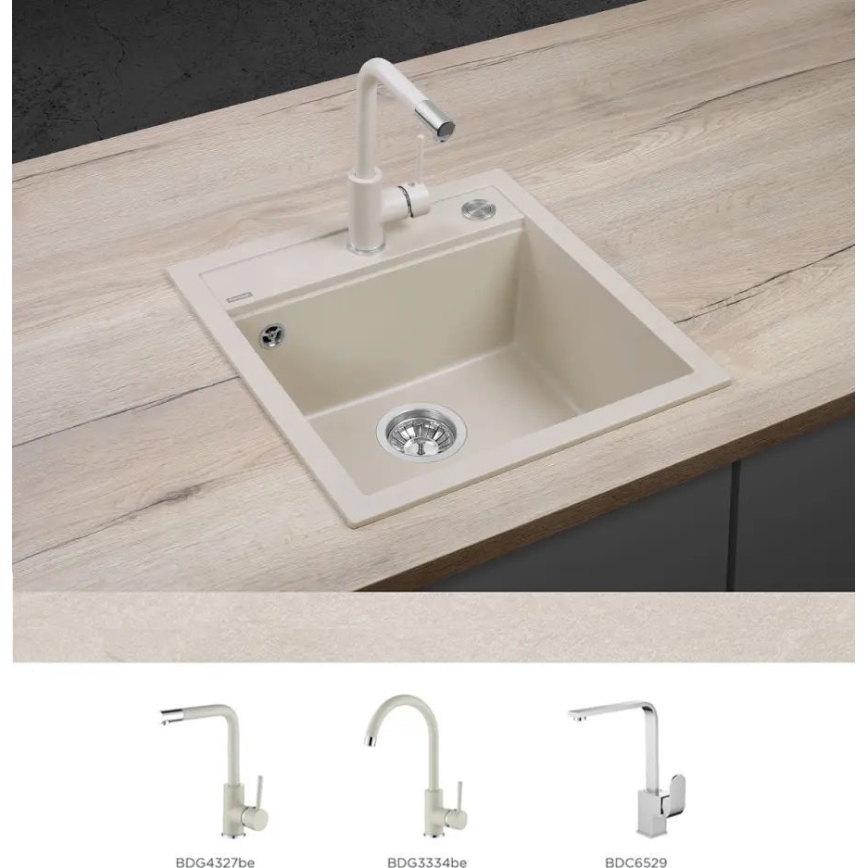 Concept DG00C50BE - Köksdiskho CUBIS 49x51 cm granit/beige