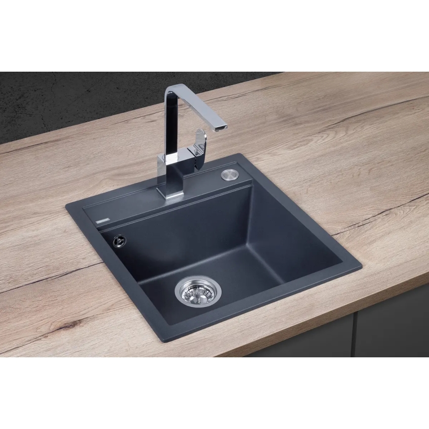 Concept DG00C50DG - Köksdiskho CUBIS 49x51 cm granit/ mörkgrå