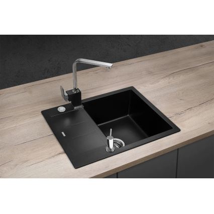Concept DG05C45BC - Köksdiskho CUBIS 50x62 cm granit/svart