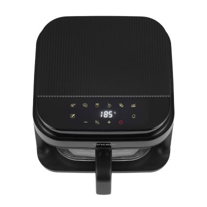 Concept FR5500 - Varmluftsfritös GLASS & FAST 5,5 l 1200W/230V svart