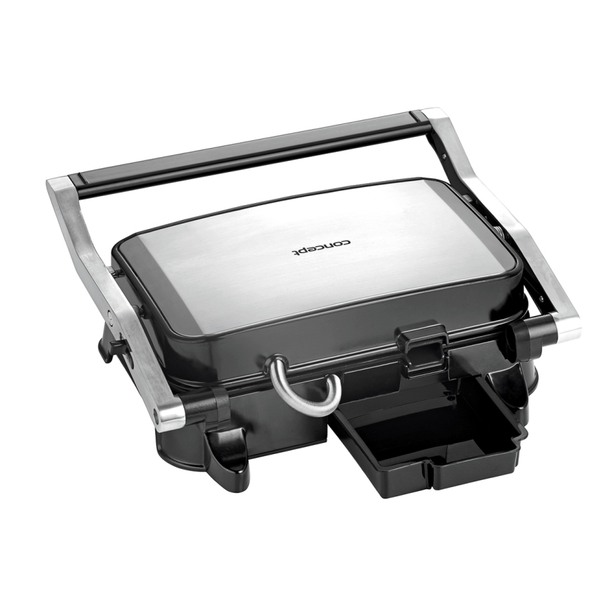 Concept ge2005 - Kontaktgrill 1500W/230V rostfri/svart