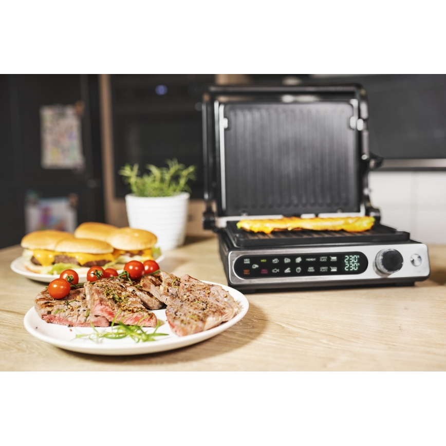 Concept ge3500 - Kontaktgrill med temperatursensor 2000W/230V svart