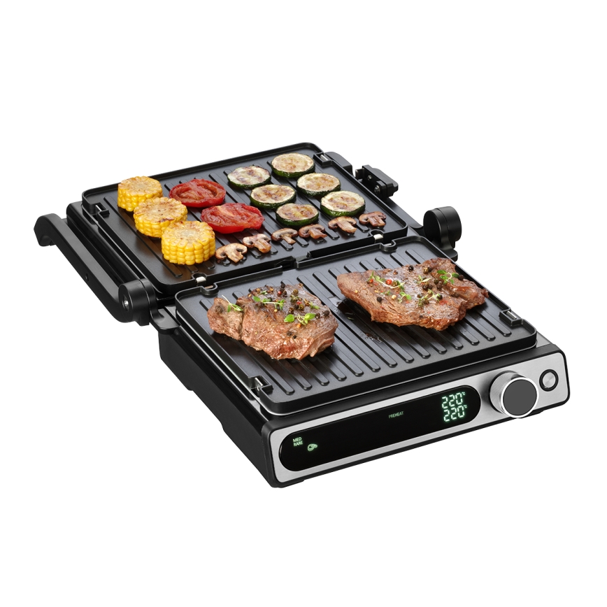 Concept ge3500 - Kontaktgrill med temperatursensor 2000W/230V svart