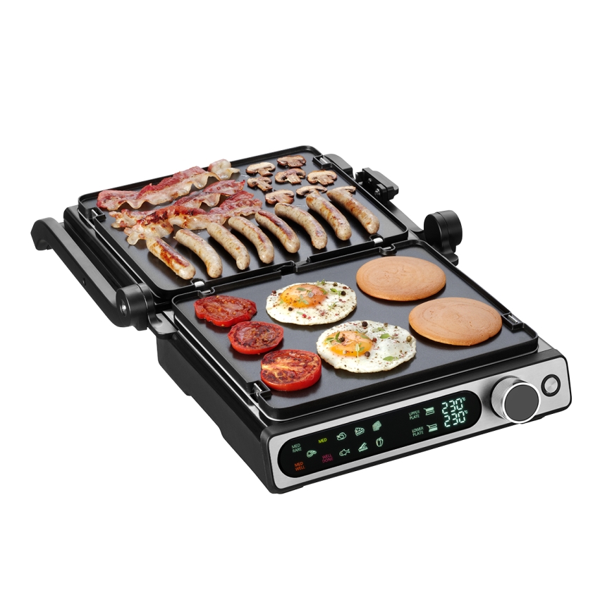 Concept ge3500 - Kontaktgrill med temperatursensor 2000W/230V svart