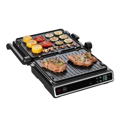 Concept ge3550 - Kontaktgrill med temperatursensor 2000W/230V svart