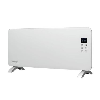 Concept KS4000 - Elektrisk direktvärmare/konvektor 1000/2000W IP24 vit + fjärrkontroll