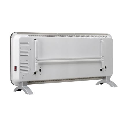 Concept KS4000 - Elektrisk direktvärmare/konvektor 1000/2000W IP24 vit + fjärrkontroll