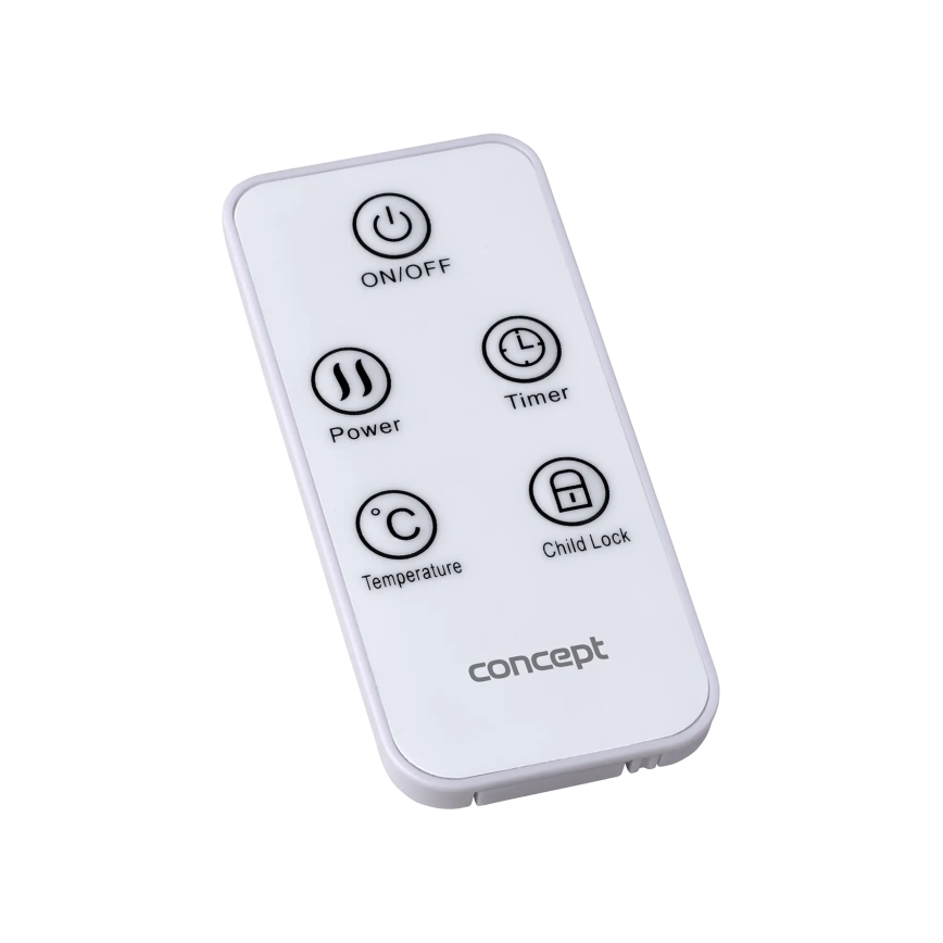 Concept KS4000 - Elektrisk direktvärmare/konvektor 1000/2000W IP24 vit + fjärrkontroll