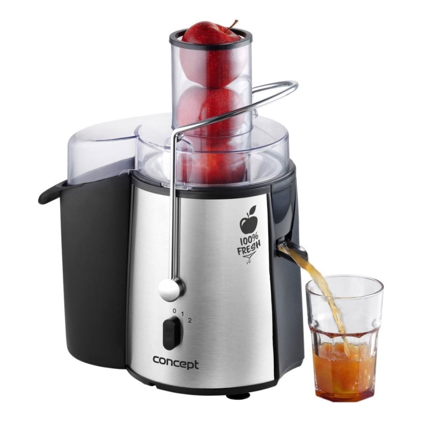 Concept LO7026 - Juicecentrifuger 1000W/230V svart/rostfri