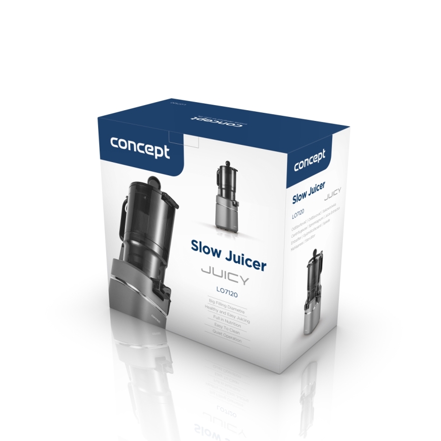 Concept LO7120 - Långsam juicepress JUICY 250W/230V grå