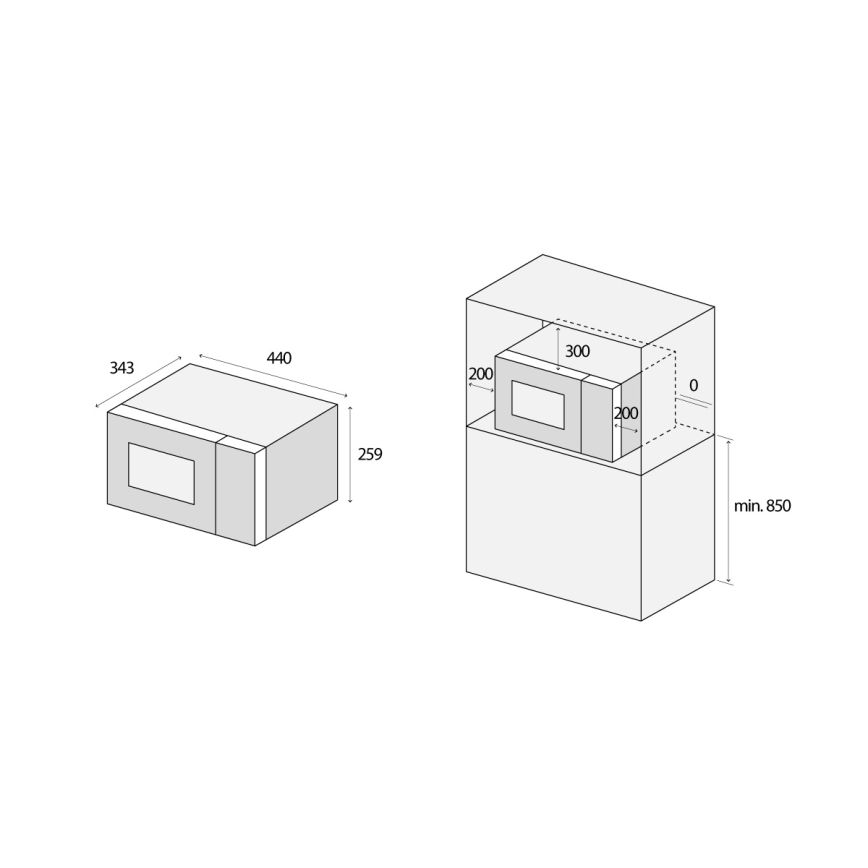 Concept MT2020WH - Microwave oven 700W/230V 20 l vit
